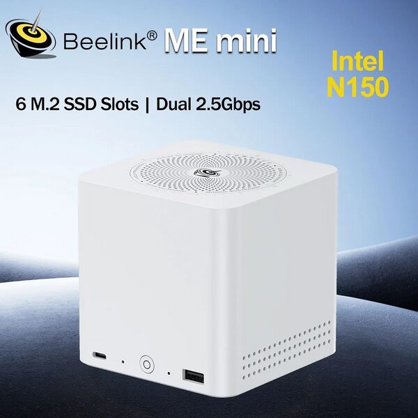 File:Beelink ME Mini NAS Home Storage Device Intel Twin Lake N150 LPDDR5 4800MHz 12G RAM 64G Window 11 WiFi6 2.5Lan Mini PC Computer - AliExpress 7 - image 01.jpg