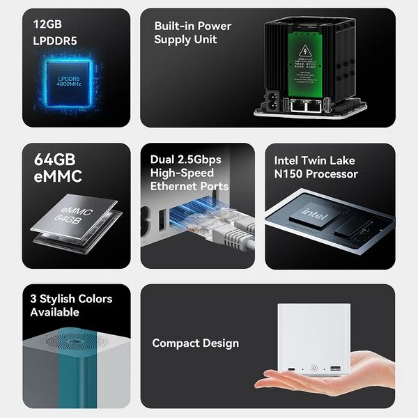 File:Beelink ME Mini NAS Home Storage Device Intel Twin Lake N150 LPDDR5 4800MHz 12G RAM 64G Window 11 WiFi6 2.5Lan Mini PC Computer - AliExpress 7 - description - description image 05.jpg